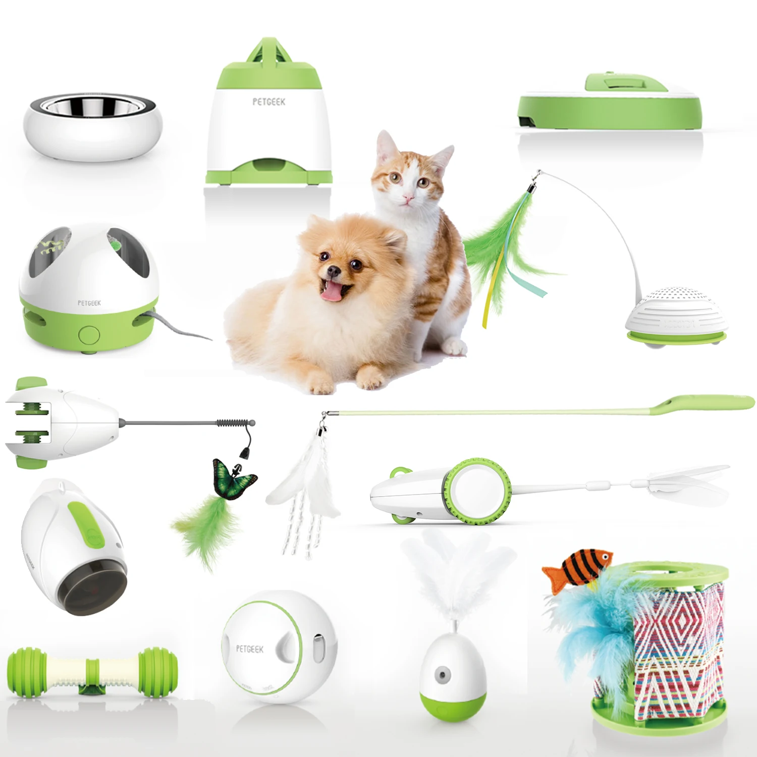 PetGeek manufacturer automatic pet feeder rolling ball interactive electric food orb dog toy
PetGeek manufacturer automatic pet feeder rolling ball interactive electric food orb dog toy