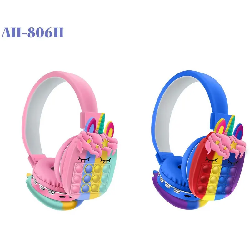 Bluetooth Rainbow Bubble Headphone with Mic for Kids Child Cute Stereo Bass Music FM Wireless Headset Gamer Support TF Card Boy Girl Gift, Multi
Bluetooth Rainbow Bubble Headphone with Mic for Kids Child Cute Stereo Bass Music FM Wireless Headset Gamer Support TF Card Boy Girl Gift, Multi