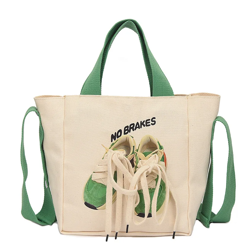 Eco Friendly Custom Logo Large Capacity Shoes Printing Women Fashion New Design Market Promotion Canvas Tote Bag, White
Eco Friendly Custom Logo Large Capacity Shoes Printing Women Fashion New Design Market Promotion Canvas Tote Bag, White