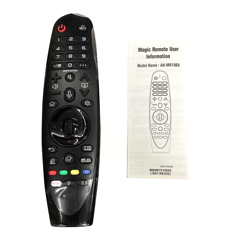 NEW Original Remote Control for LG AN-MR19BA Magic TV for select 2019 Smart TV for 75UM7600PTA 86UM7600PTA Fernbedienung
NEW Original Remote Control for LG AN-MR19BA Magic TV for select 2019 Smart TV for 75UM7600PTA 86UM7600PTA Fernbedienung