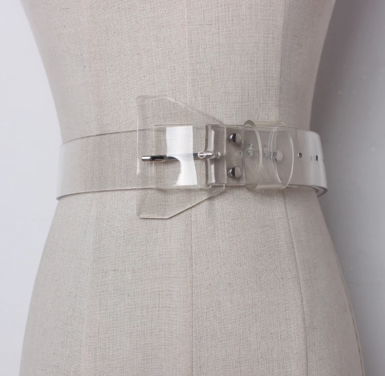 TWOTWINSTYLE Made Of Genuine Plastic Wild PVC Material Transparent Belts Female Accessories
TWOTWINSTYLE Made Of Genuine Plastic Wild PVC Material Transparent Belts Female Accessories