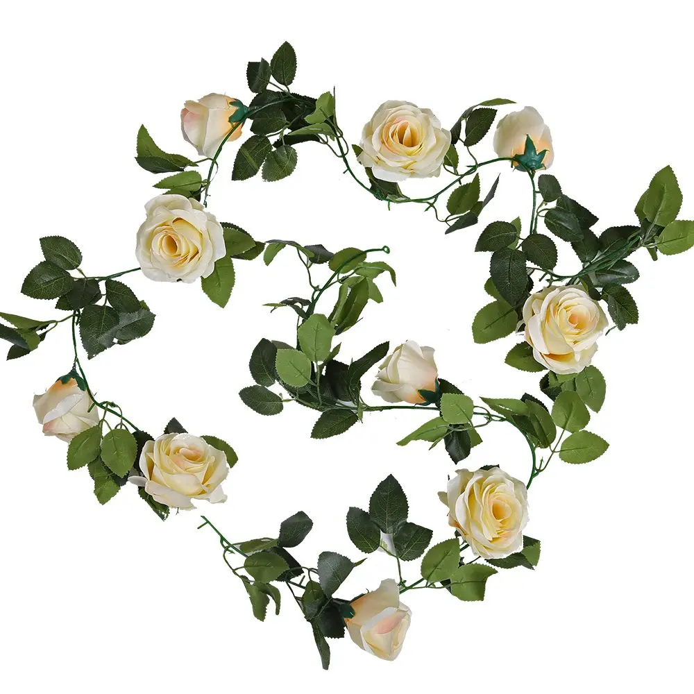 Artificial Rose Silk Flowers Garland Hanging Plant Leaves Home Garden Wall Wedding Decorate
Artificial Rose Silk Flowers Garland Hanging Plant Leaves Home Garden Wall Wedding Decorate