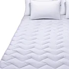 Quilted Fitted Mattress Pads cotton cover Down Alternative Bed Mattress Topper