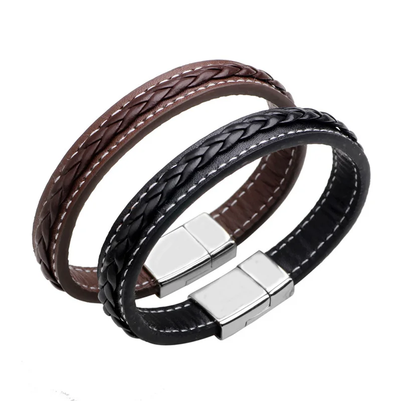 Dropship Wholesale Custom Mens Brown Black Genuine Leather Bracelet Bangle, Black, brown
Dropship Wholesale Custom Mens Brown Black Genuine Leather Bracelet Bangle, Black, brown