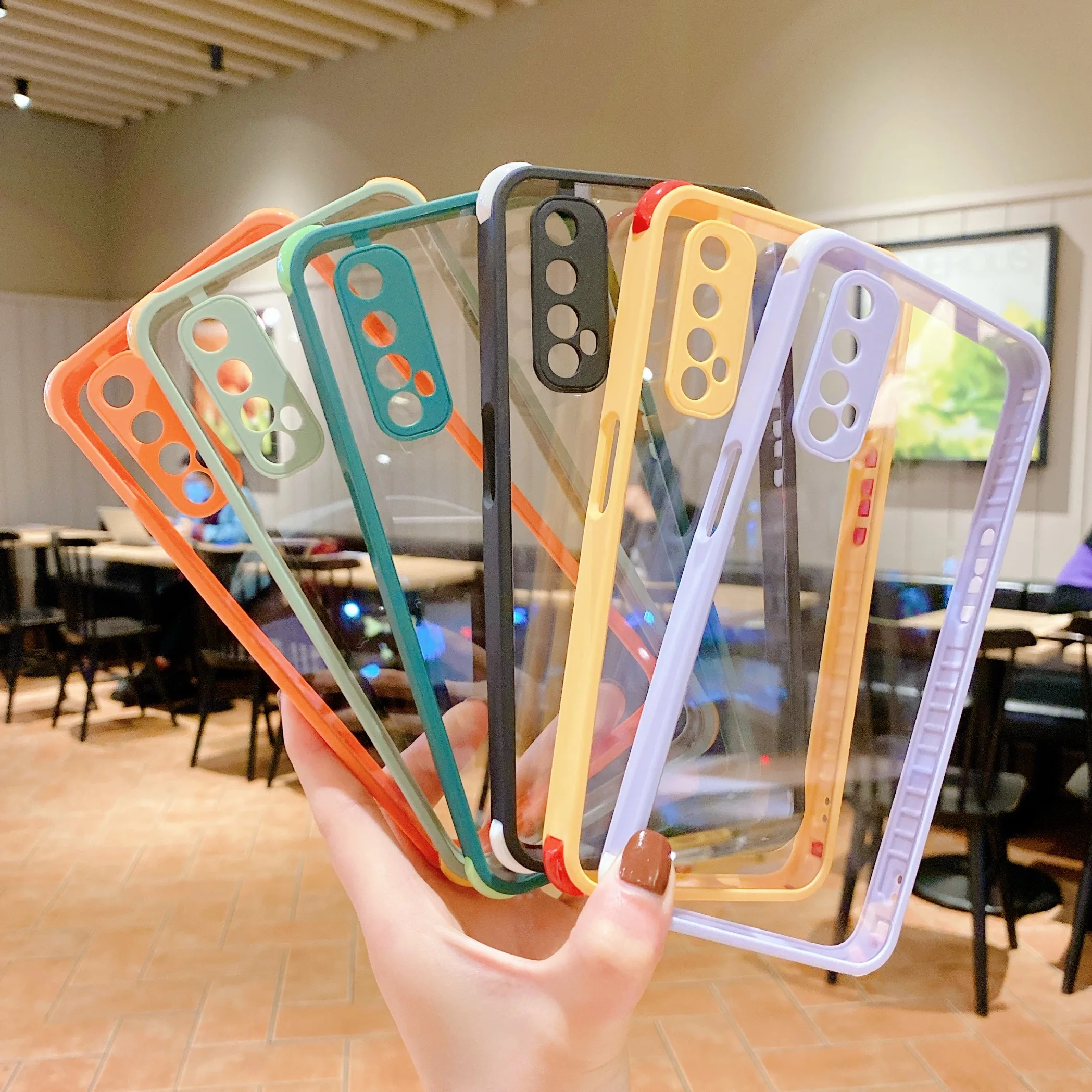 Shockproof Smart Custom Back Cover Clear Mobile Cell Phones Case For for realme 5 6 7 pro 5G, Green / army green / yellow / purple / orange / black
Shockproof Smart Custom Back Cover Clear Mobile Cell Phones Case For for realme 5 6 7 pro 5G, Green / army green / yellow / purple / orange / black