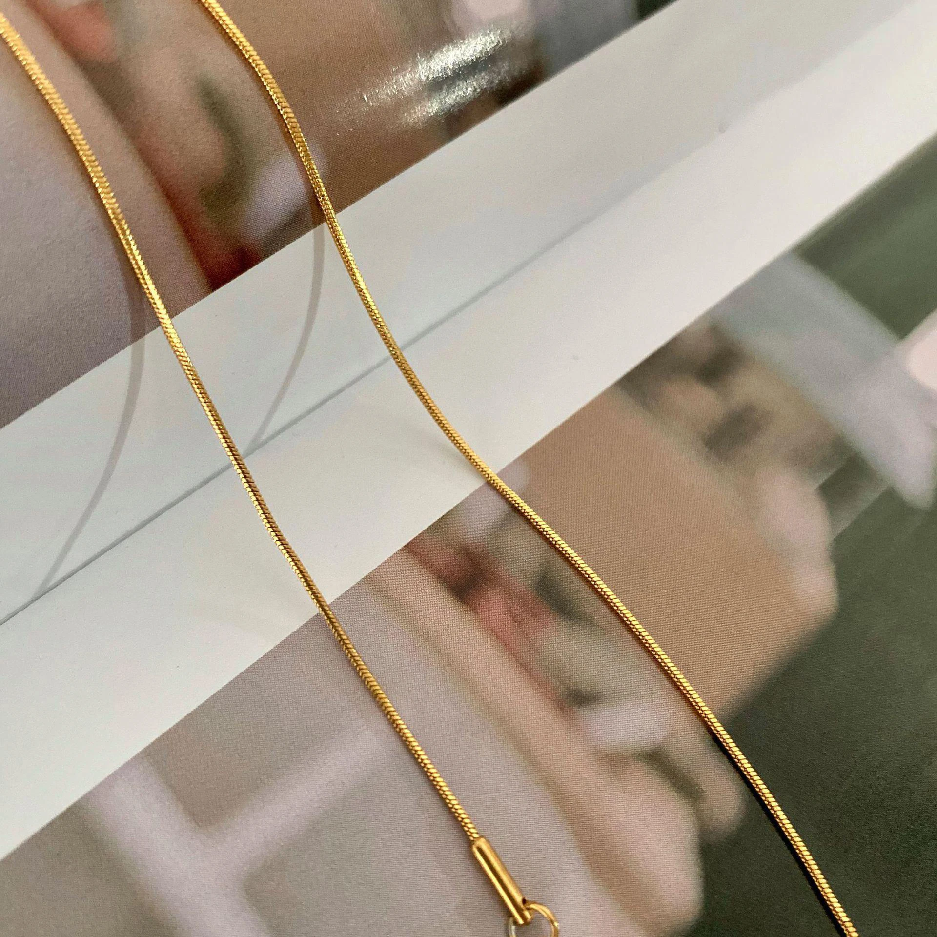 Stainless Steel Wholesale Classic Daily Long Snake Chain Stackable Clavicle Chain Necklace For Girls Dylam jewelry
Stainless Steel Wholesale Classic Daily Long Snake Chain Stackable Clavicle Chain Necklace For Girls Dylam jewelry