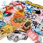 Circle Adhesive Car Stickers UV Proof Vinyl Bumper Sticker Car Sticker Printing