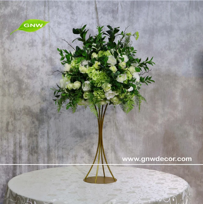 GNW BLB-CH1605017 أفضل جميل العاج الأبيض الحرير زهر الكرز زهرة اصطناعية لحفل الزفاف