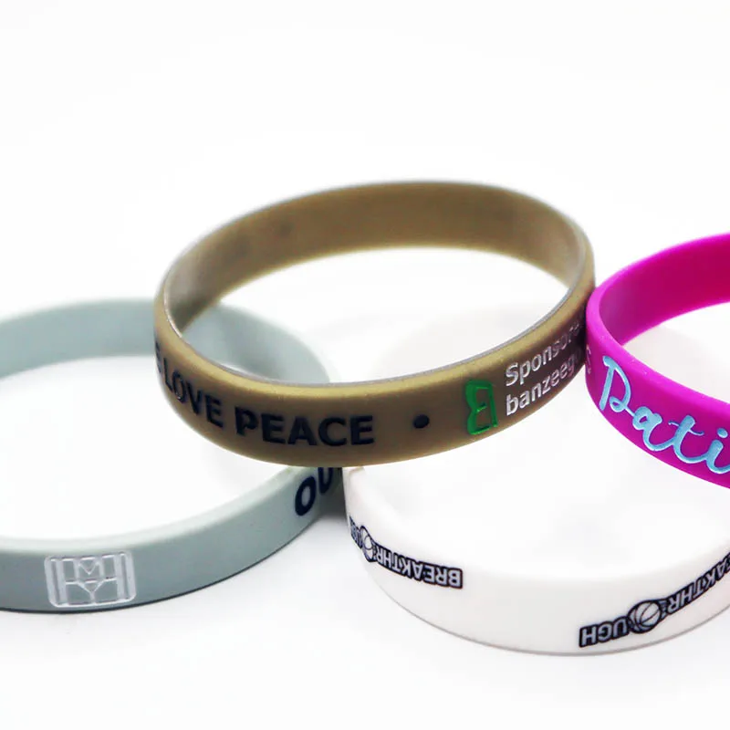 

Custom best price Rubber Wristbands Personalized Wrist Bands With a Message Silicone Bracelets, Pantone color