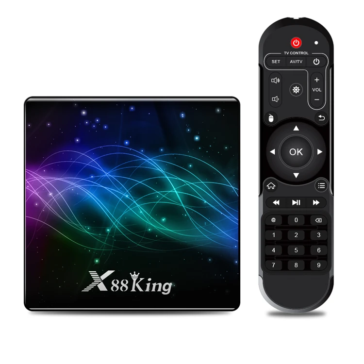 X88 King Android TV Box 9.0 Amlogic S922X Hexa-core Smart TV Box 4GB128GB 4K Media Player Dual WiFi Set-top Box, Black
X88 King Android TV Box 9.0 Amlogic S922X Hexa-core Smart TV Box 4GB128GB 4K Media Player Dual WiFi Set-top Box, Black