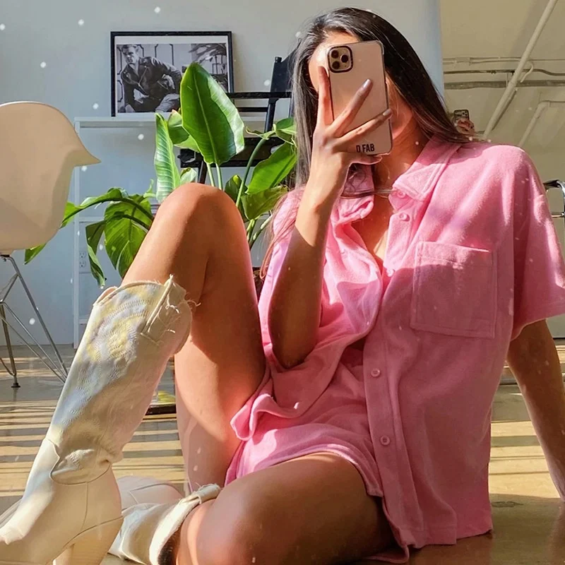 Women casual clothes Pure color single-breasted 2 piece set women Home plus velvet loose fashion casual suit lounge wear
Women casual clothes Pure color single-breasted 2 piece set women Home plus velvet loose fashion casual suit lounge wear