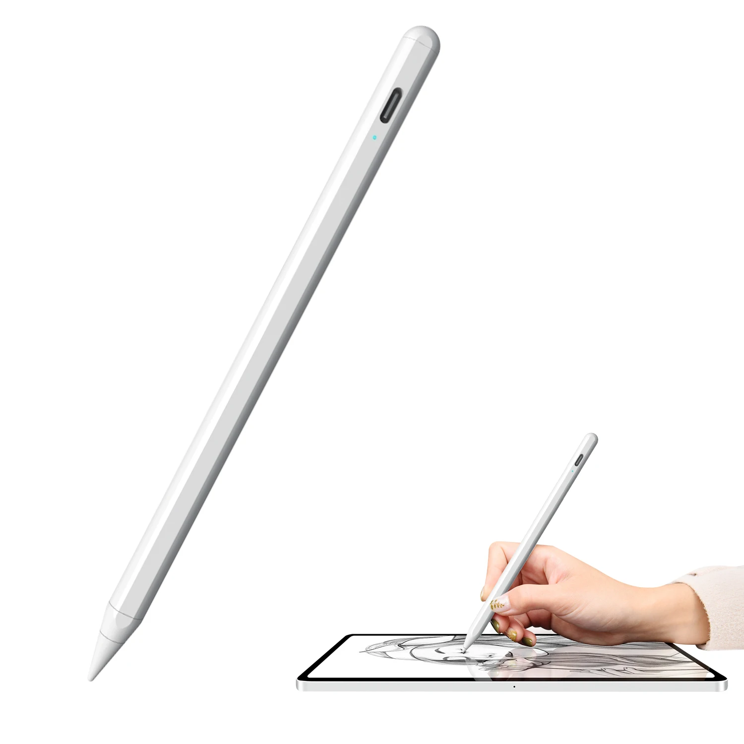 6th Generation Patent Universal Stylus Electronic Writing Touch Pen Apple Pencil for Apple iPad iPhone, White
6th Generation Patent Universal Stylus Electronic Writing Touch Pen Apple Pencil for Apple iPad iPhone, White