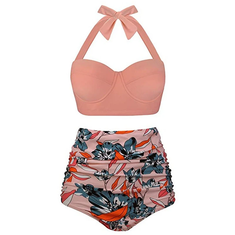 2019 Womens s-5xl dot Plus Size Swimsuit High Waisted Push up Halter Bikini Set, Floral
2019 Womens s-5xl dot Plus Size Swimsuit High Waisted Push up Halter Bikini Set, Floral