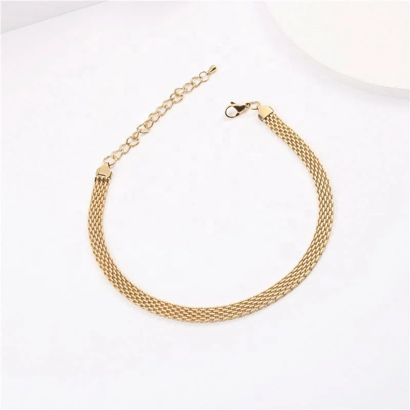 Jewelry 18K Gold Plated Watch Band Choker Necklace Trendy Jewelry Stainless Steel Gold Jewelry
Jewelry 18K Gold Plated Watch Band Choker Necklace Trendy Jewelry Stainless Steel Gold Jewelry
