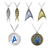 Star Trek Pendant Enterprise Command Logo Metal Communicator Darkness Starfleet Statement Necklace