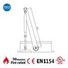Heavy duty aluminum alloy hydraulic UL CE fire rated two speed door closer for fire door