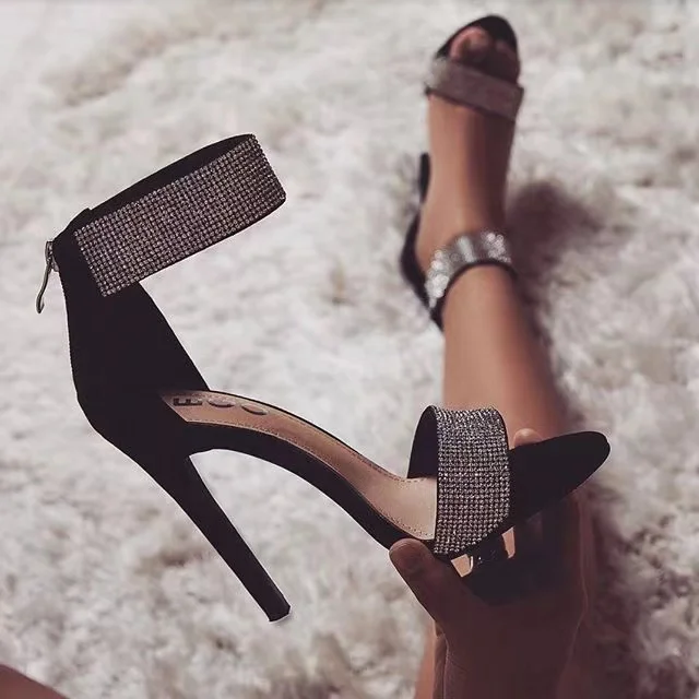 Fish Mouth Stiletto Sandal Sexy Rhinestone Bling Large Size High Heels Womens Shoes Heels Pumps, Black,brown
Fish Mouth Stiletto Sandal Sexy Rhinestone Bling Large Size High Heels Womens Shoes Heels Pumps, Black,brown