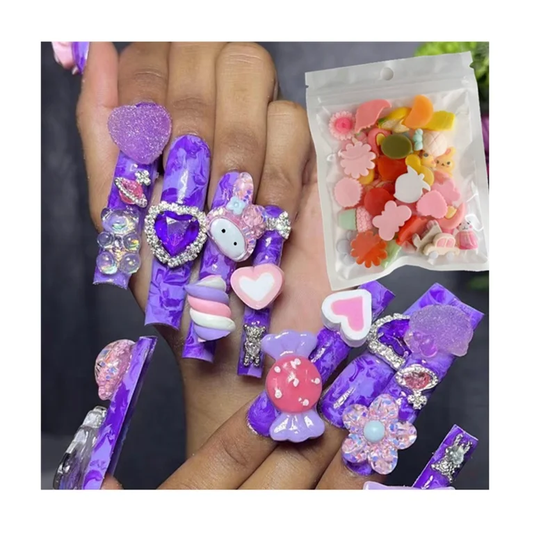 Beauty top 10pcs/Bag Kawaii Accessories Rhinestone Resin Charms Candy Flower Fruit Nail Art DIY Accessories 3D Nail Charms
Beauty top 10pcs/Bag Kawaii Accessories Rhinestone Resin Charms Candy Flower Fruit Nail Art DIY Accessories 3D Nail Charms
