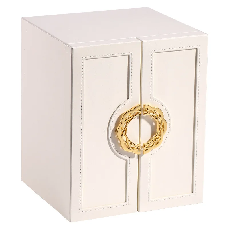 New Trend Multi-layer Flat Open Jewelry Box Large Capacity Double Leather Earrings Earrings Necklace Jewelry Storage Box, Pure color
New Trend Multi-layer Flat Open Jewelry Box Large Capacity Double Leather Earrings Earrings Necklace Jewelry Storage Box, Pure color