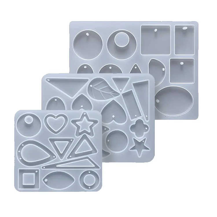 Resin Jewelry Molds for DIY Jewelry Pendant Craft Making Set Contains Resin Molds, Earring, Glitter Powder, White 
Resin Jewelry Molds for DIY Jewelry Pendant Craft Making Set Contains Resin Molds, Earring, Glitter Powder, White