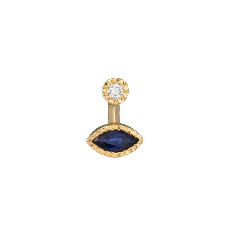 ROXI s925 sterling silver simple fashion green blue demon eye diamond piercing earrings, Gold
ROXI s925 sterling silver simple fashion green blue demon eye diamond piercing earrings, Gold