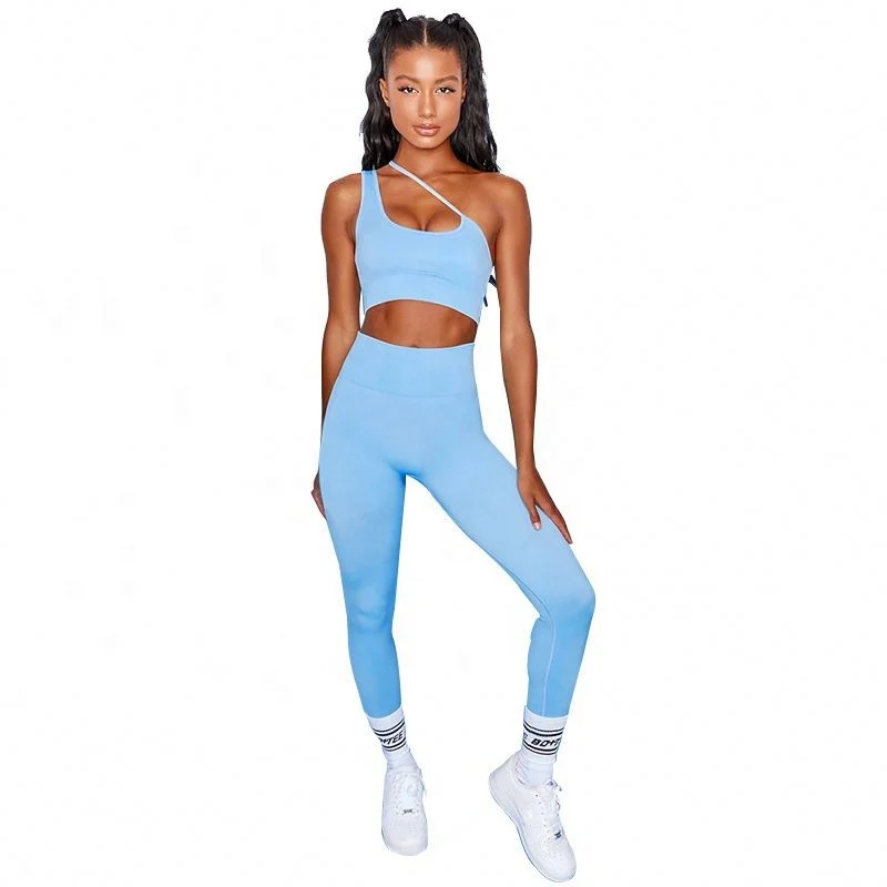 Summer Sexy Cut Out 2 Two Piece Set Women Tracksuit One Shoulder Crop Top Fitness Leggings Yoga Sports Wear Suits B1204
Summer Sexy Cut Out 2 Two Piece Set Women Tracksuit One Shoulder Crop Top Fitness Leggings Yoga Sports Wear Suits B1204