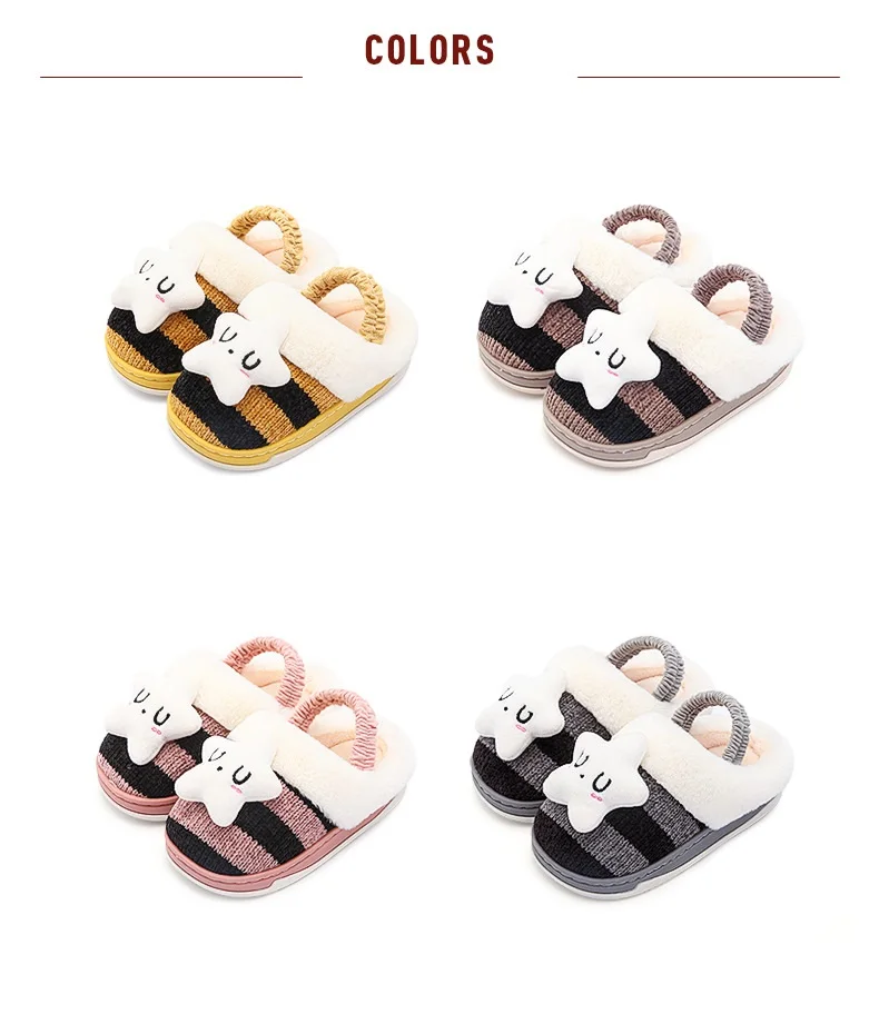 2021 Winter New Cotton Slippers Fashion Cute Little Star Pattern Cartoon Kids Slippers
2021 Winter New Cotton Slippers Fashion Cute Little Star Pattern Cartoon Kids Slippers