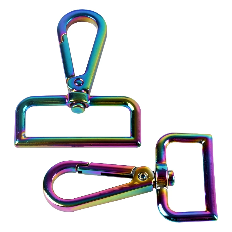 Swivel Rainbow Metal Snap Hook Adjustable Dog Collar D Ring Buckle For Bags, Rainbow color
Swivel Rainbow Metal Snap Hook Adjustable Dog Collar D Ring Buckle For Bags, Rainbow color