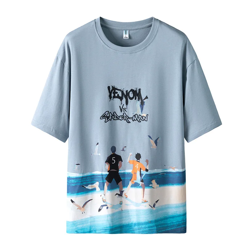 Summer loose short sleevemen's print men's casual half sleeve popular logo short sleeve T shirt, 3 color
Summer loose short sleevemen's print men's casual half sleeve popular logo short sleeve T shirt, 3 color