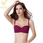BINNYS Guangzhou wholesale best quality new design half cup underwire 38b thin cup ladies sexy panty hot bra