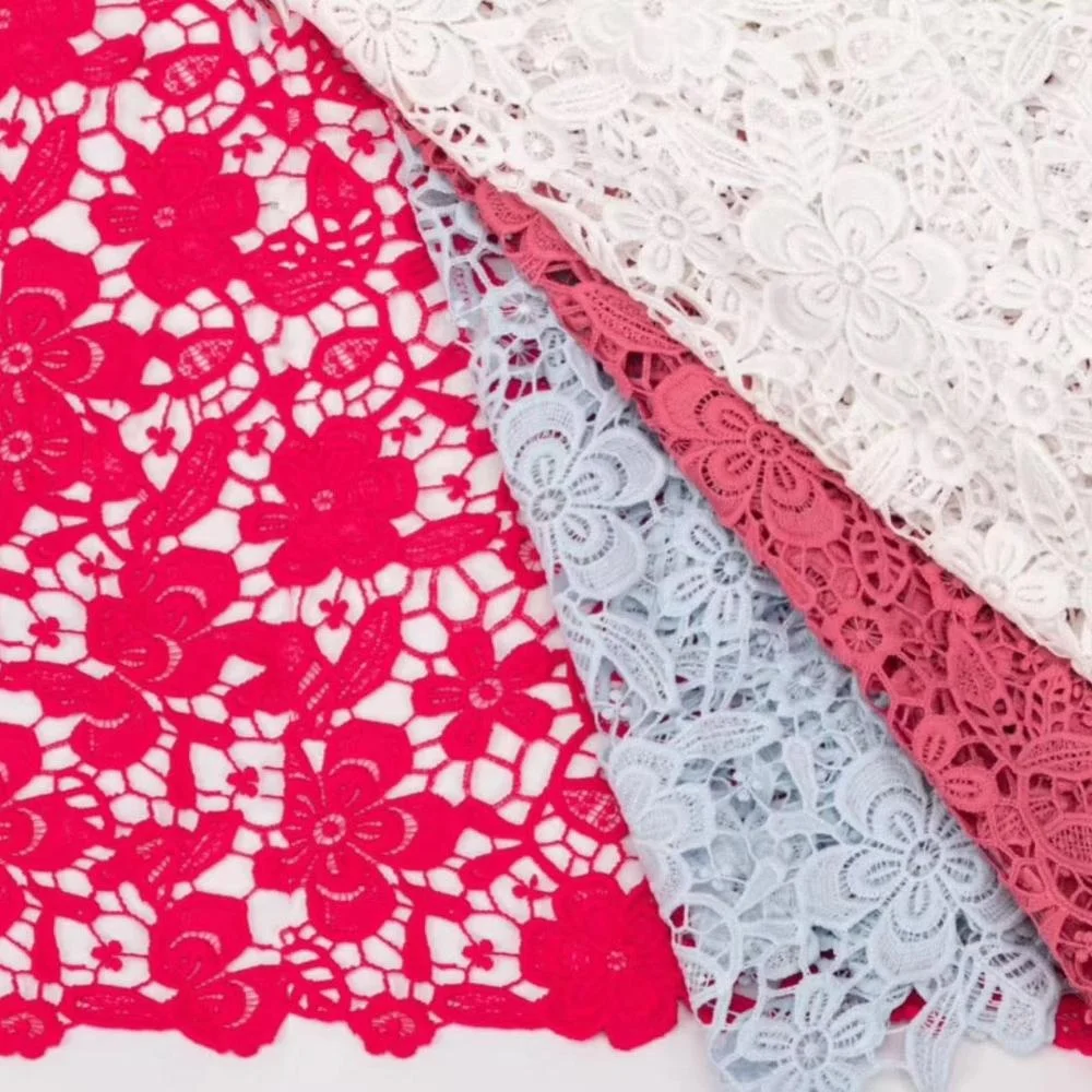 New cotton multicolor high quality nigerian lingerie water soluble lace fabric, Accept customized color
New cotton multicolor high quality nigerian lingerie water soluble lace fabric, Accept customized color