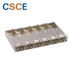 1 * 6 Ports SFP Cage Connector Dust Plug Cap Cover Communication Module