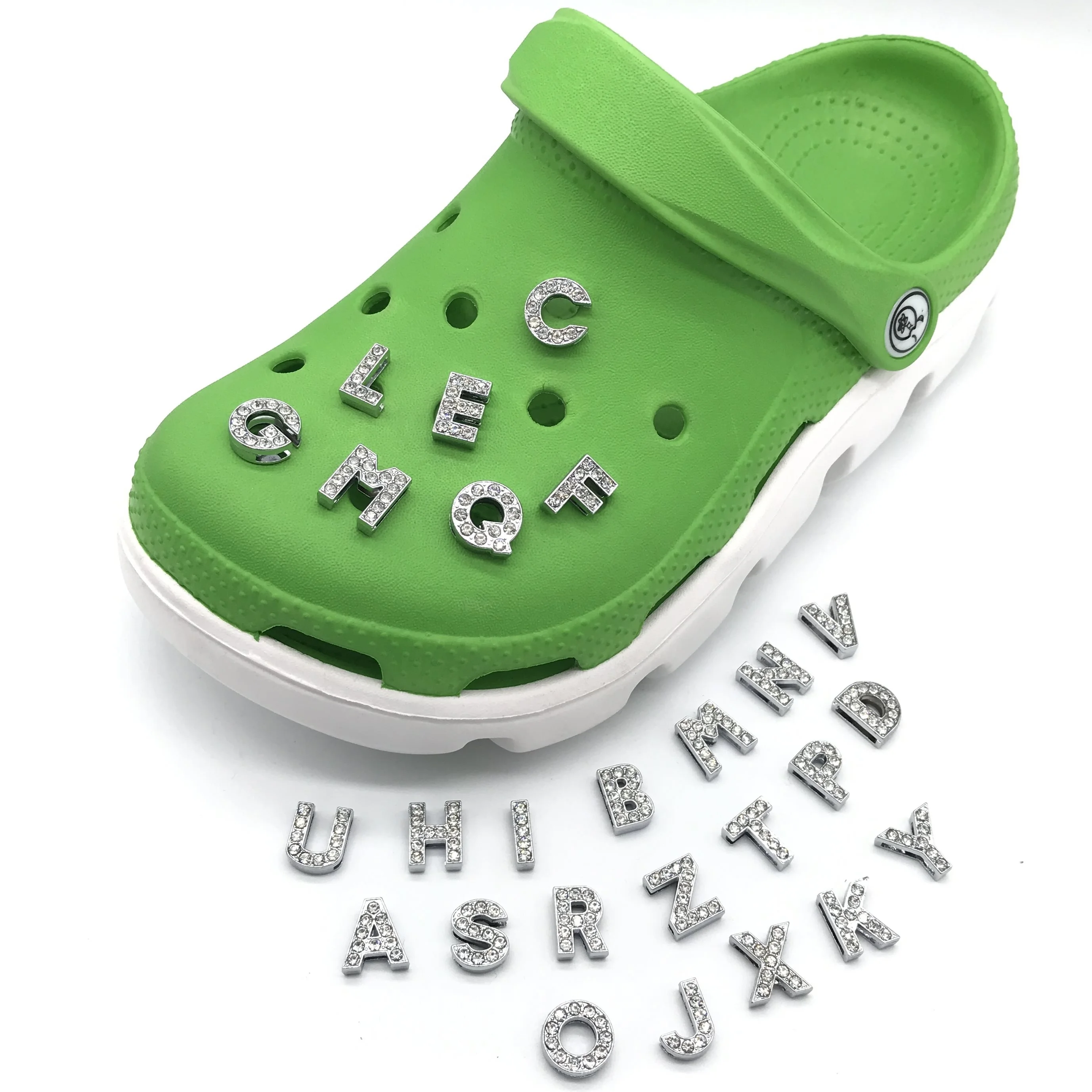 26Pcs in a Bag Wholesale glitter ABC & 123 Metal Letters Words ABC shoes clog Charms Bracelet for glitter clog charms, Picture
26Pcs in a Bag Wholesale glitter ABC & 123 Metal Letters Words ABC shoes clog Charms Bracelet for glitter clog charms, Picture
