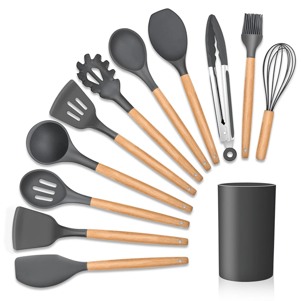 USA STOCKS FREE SHIPPING 12 piece luxury kichen accessories utensil kitchen non stick cooking utensils set, Colorful, black, grey
USA STOCKS FREE SHIPPING 12 piece luxury kichen accessories utensil kitchen non stick cooking utensils set, Colorful, black, grey