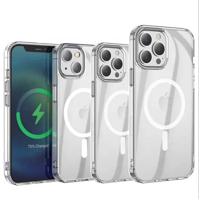 Clear TPU PC magnetic case for iPhone 13 with key button protection for iPhone 13 pro max phone case
Clear TPU PC magnetic case for iPhone 13 with key button protection for iPhone 13 pro max phone case