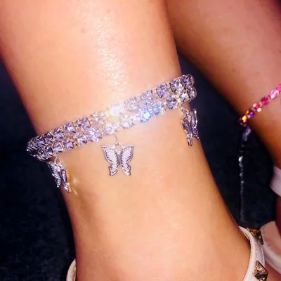 Hot Popular Beach Travel Rose Gold Crystal Butterfly Ankle Chain Colorful Diamond Multi Butterfly Anklet With Extender Chain
Hot Popular Beach Travel Rose Gold Crystal Butterfly Ankle Chain Colorful Diamond Multi Butterfly Anklet With Extender Chain
