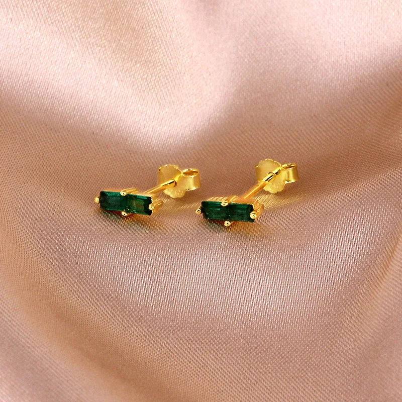 2022 New Rectangle Emerald Dainty 925 Sterling Silver Stud Earring Fashion jewelry Wholesale
2022 New Rectangle Emerald Dainty 925 Sterling Silver Stud Earring Fashion jewelry Wholesale