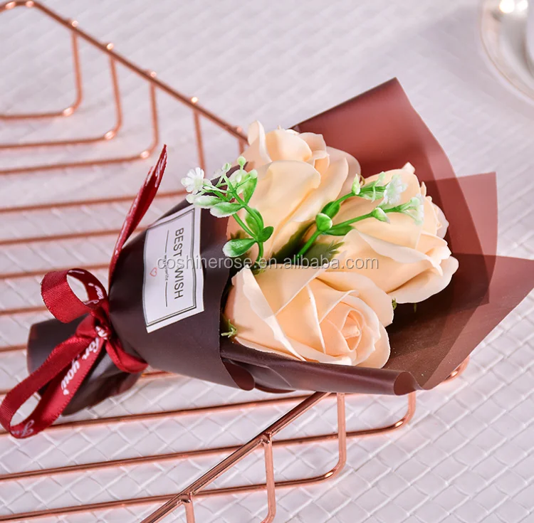 7 rose flower bouquet soap flower 520 valentine's day hot