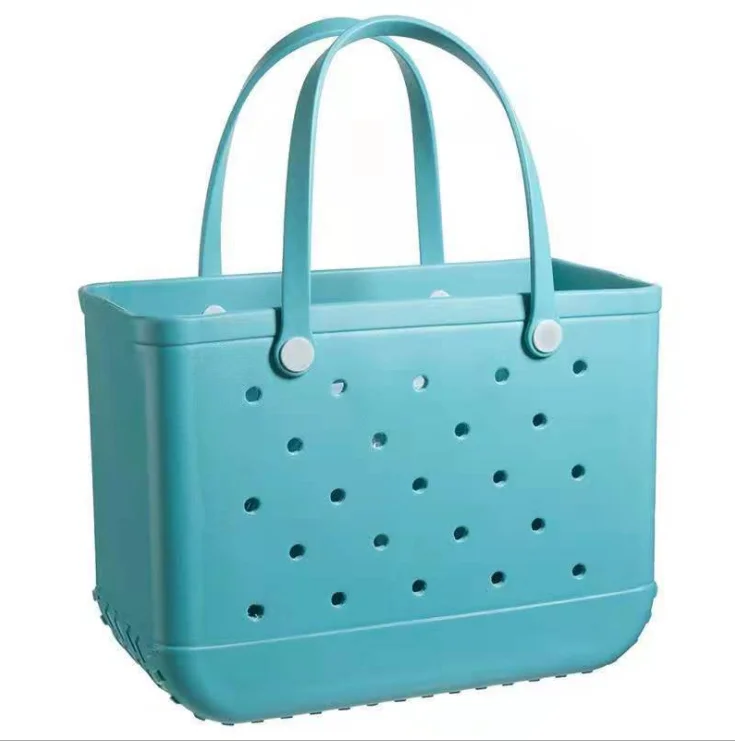 Wholesale 2021 New Waterproof Basket Hole Handbag Candy Beach Rope Storage Bogg Bag Silicone Eva Custom Handbag Bogg Bag YGC-347
Wholesale 2021 New Waterproof Basket Hole Handbag Candy Beach Rope Storage Bogg Bag Silicone Eva Custom Handbag Bogg Bag YGC-347
