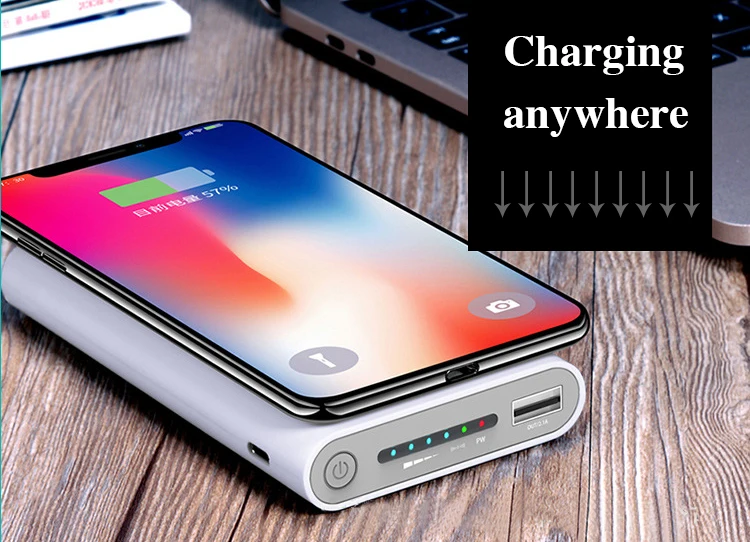 Slim Wireless Power Banks 10000Mah Wireless Charging Power Bank - ANKUX.COM