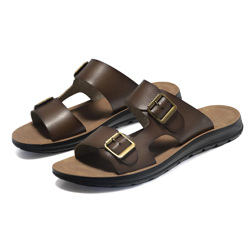 Business casual flat bottomed designer Mens leather sandals genuine
Business casual flat bottomed designer Mens leather sandals genuine