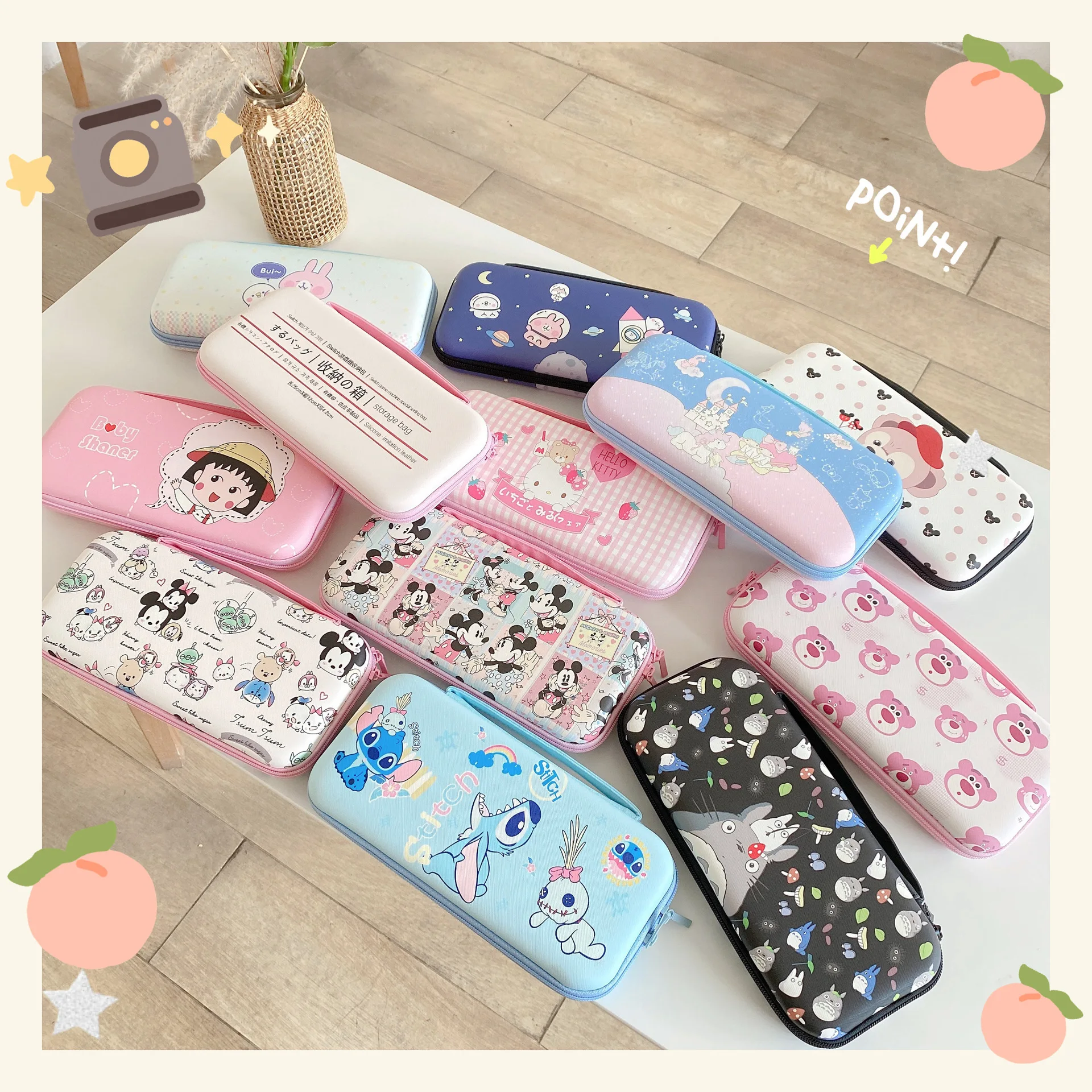 Colorful and Cute Cartoon Anime Storage Bag For Nintendo Switch Kawaii Protective Switch Game Console Travel Carrying case Box, Multi color
Colorful and Cute Cartoon Anime Storage Bag For Nintendo Switch Kawaii Protective Switch Game Console Travel Carrying case Box, Multi color