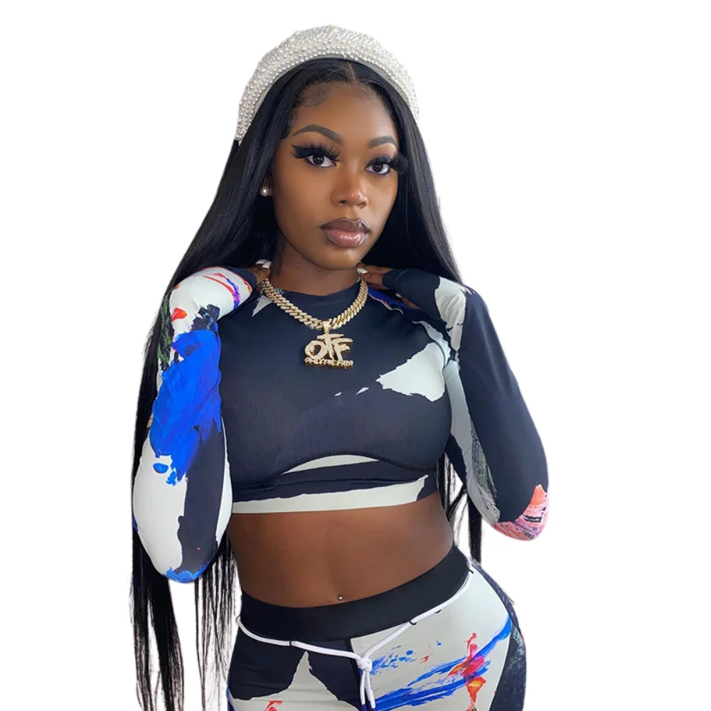 2021 women skinny patchwork two piece set women clothing long sleeve crop top sporty leggings matching set casual fitness cloth, Shown
2021 women skinny patchwork two piece set women clothing long sleeve crop top sporty leggings matching set casual fitness cloth, Shown