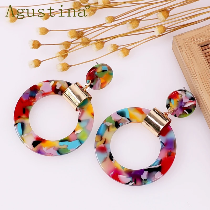 Agustina 2020 New fashion Classic acrylic jeweries Hoop earrings bohemian earrings, 7 colors
Agustina 2020 New fashion Classic acrylic jeweries Hoop earrings bohemian earrings, 7 colors