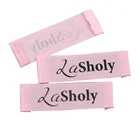 Factory price custom screen label printing satin fabric label for garment