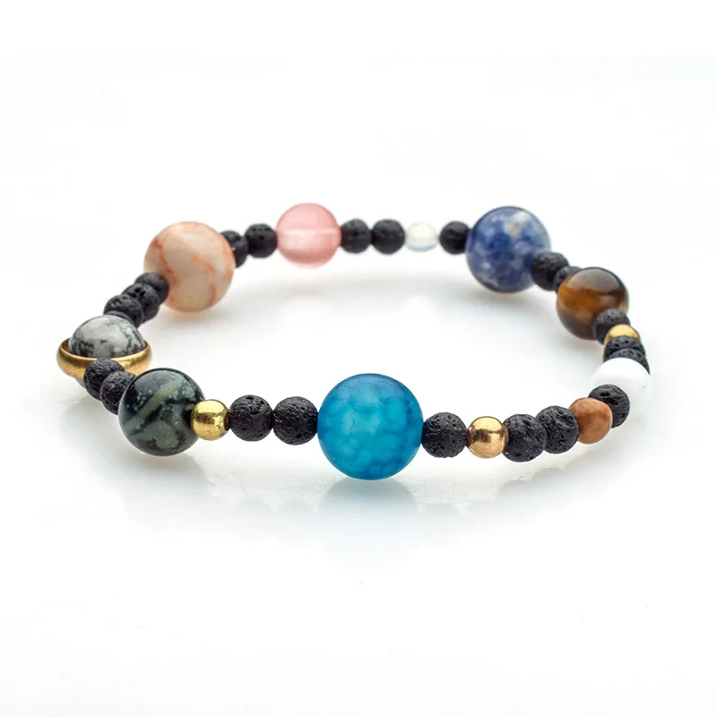 Cosmic Galaxy Eight Planets Natural Stone Bracelets, Men's Gemstones Healing Crystal Stretch Beaded Bracelet Bangles, Mix color
Cosmic Galaxy Eight Planets Natural Stone Bracelets, Men's Gemstones Healing Crystal Stretch Beaded Bracelet Bangles, Mix color