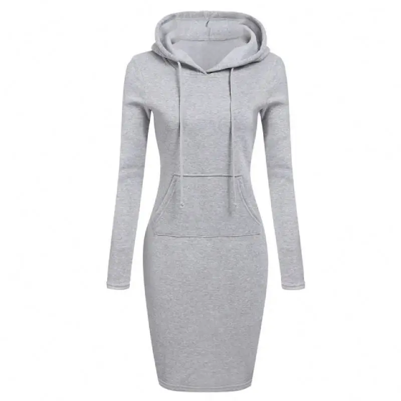 Wholesale Custom Autumn Winter Women Pockets Hoodies Solid Color Hooded Pencil Dress Long Sleeve Casual Midi Dresses
Wholesale Custom Autumn Winter Women Pockets Hoodies Solid Color Hooded Pencil Dress Long Sleeve Casual Midi Dresses