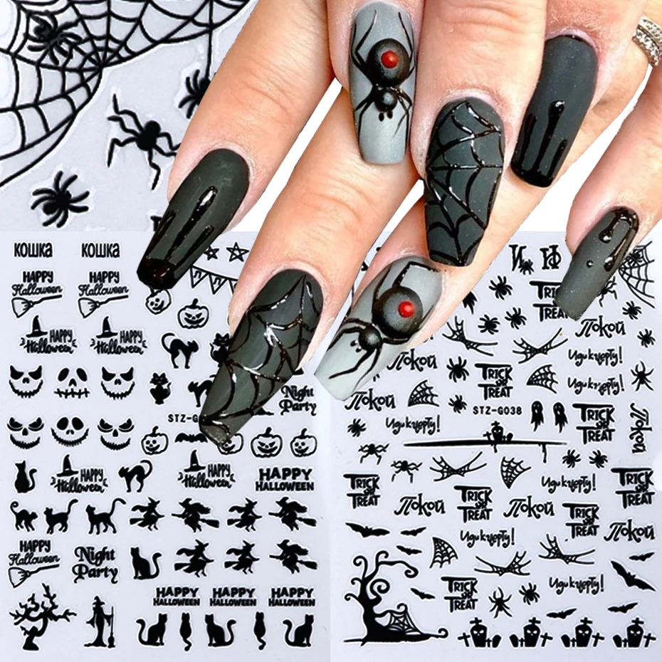 Spider Web Water Transfer Adhesive Decals Pumpkin Ghost Nail Sticker Nail Beauty Products Halloween Nail Stickers
Spider Web Water Transfer Adhesive Decals Pumpkin Ghost Nail Sticker Nail Beauty Products Halloween Nail Stickers