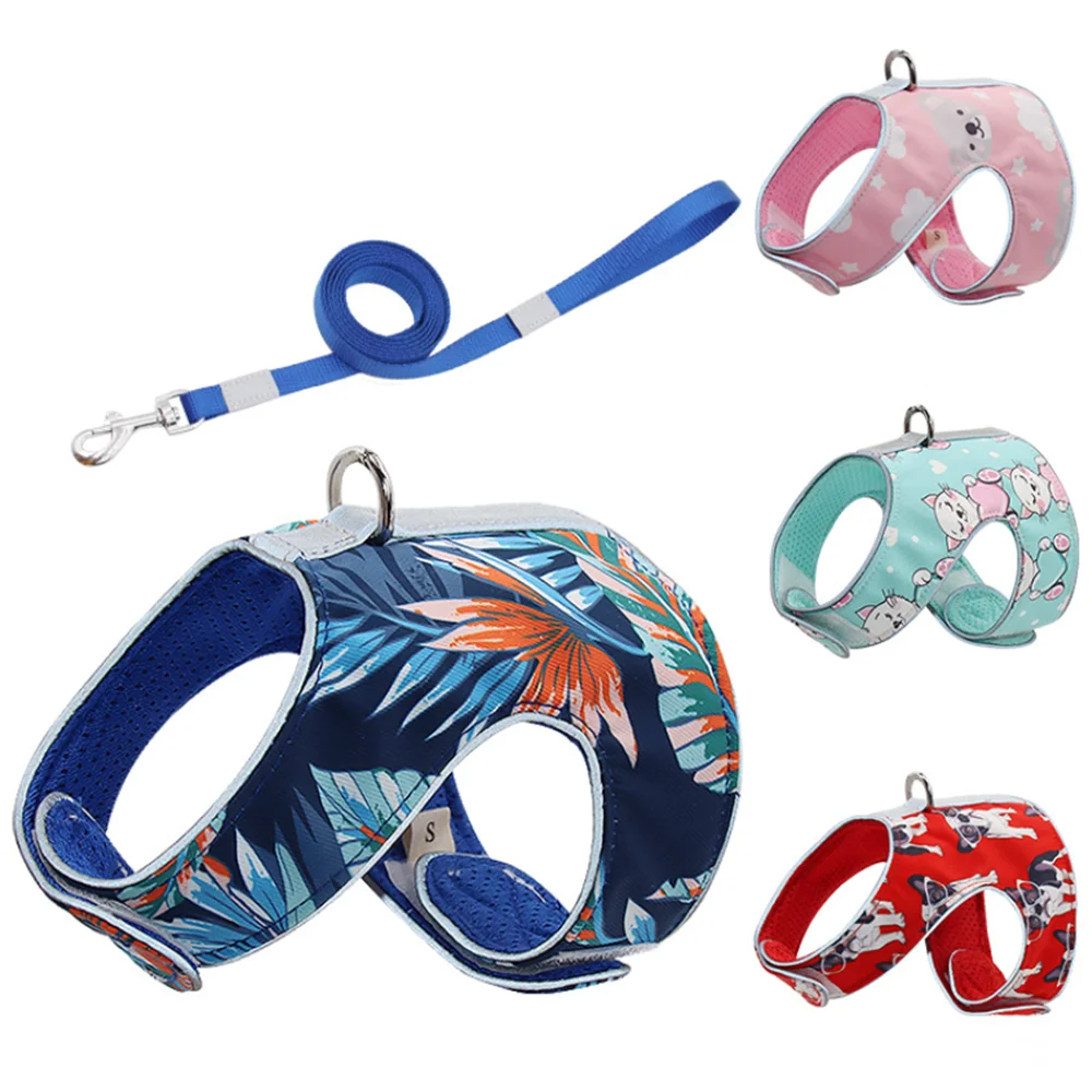 XS-L Cats Vest Harness Cartoon Printed Pet Small Dogs Harness Matching 1.5Meter Leashes With Reflective At Night Cat Accessories, Green,pink,red,dark blue
XS-L Cats Vest Harness Cartoon Printed Pet Small Dogs Harness Matching 1.5Meter Leashes With Reflective At Night Cat Accessories, Green,pink,red,dark blue