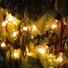 100FT Outdoor String Light E12 Globe String Light Black